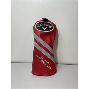 Callaway‎ Great Big Bertha Fairway Wood Head Cover Adjustable Tag Red